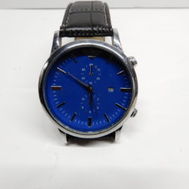 Blauw met datum doorsnee 4.5 cm