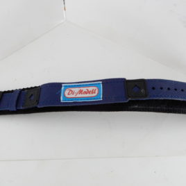 Horlogeband met klitteband sluiting breedte 24/26 cm lengte 28 cm blauw