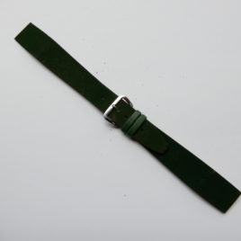 Horlogebandje 18 mm fluweel groen