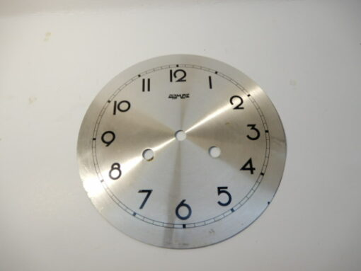 Zilverkleurige wijzerplaat doorsnee 18 cm no 183