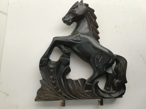 Paard houten 16 x 15 donkerbruin no 10