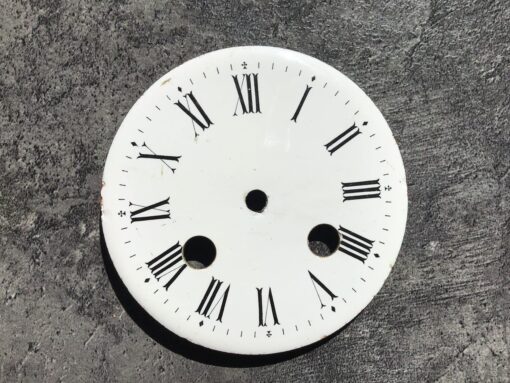 Franse pendule wijzerplaat eenvoudig emaille no 271