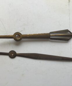 Messing wijzers slank vanaf as 9 en 11,5 cm no 382