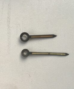 Wijzers met blokje radium lichtgevend vanaf as 28/37 mm no 386