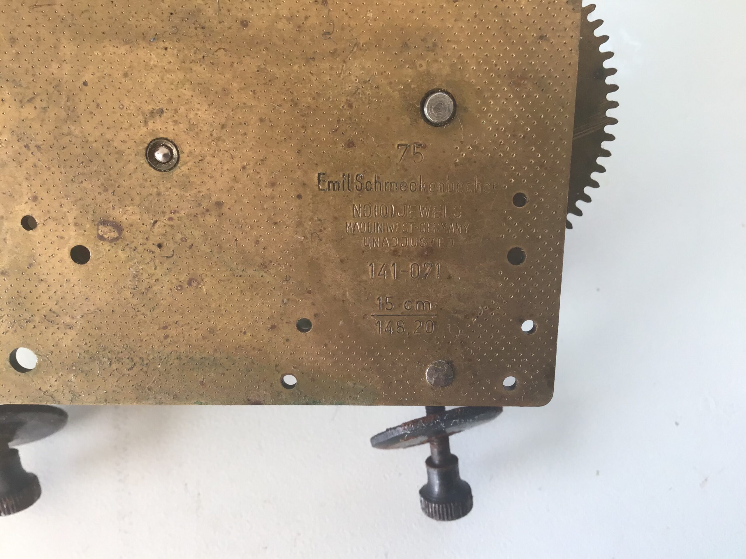 Emil Schmeckenbecker uurwerk 141-071 no 173 - Afbeelding 2