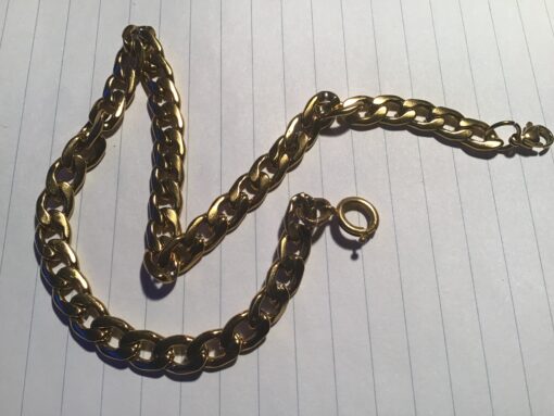 Zakhorloge ketting sierlijke schakels lengte 31 cm no 11