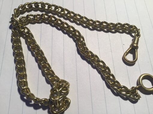 Zakhorloge ketting eenvoudig lengte 38 cm no 14