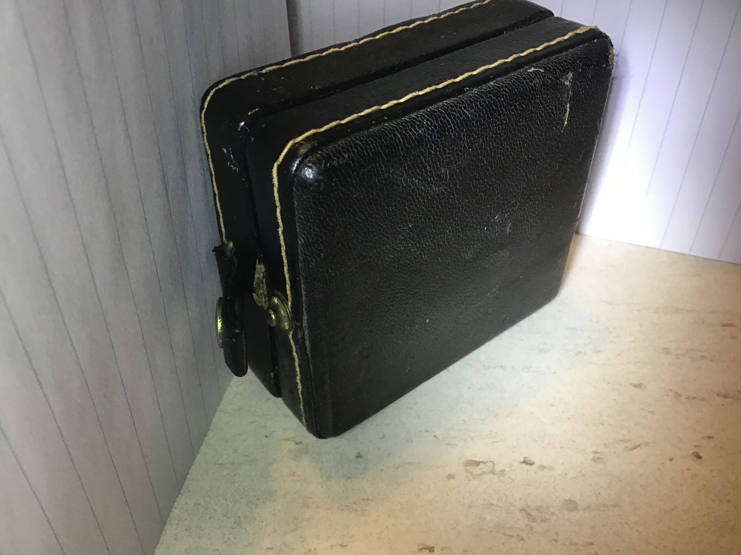 Blessing reiswekker in lederen etui no 2218 - Afbeelding 3