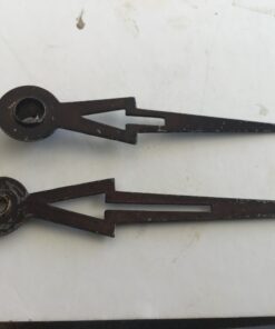 Art deco wijzers met apart blokje 5,5 x 6,5 cm no 423