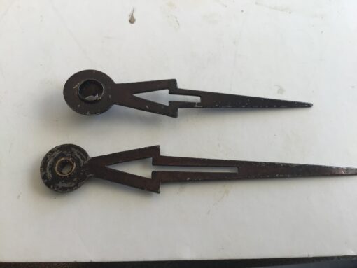 Art deco wijzers met apart blokje 5,5 x 6,5 cm no 423