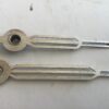 Art deco wijzers zilverkleurig 5,5 x 7 cm no 424