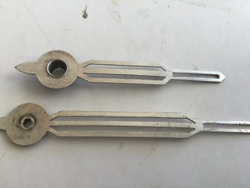 Art deco wijzers zilverkleurig 5,5 x 7 cm no 424