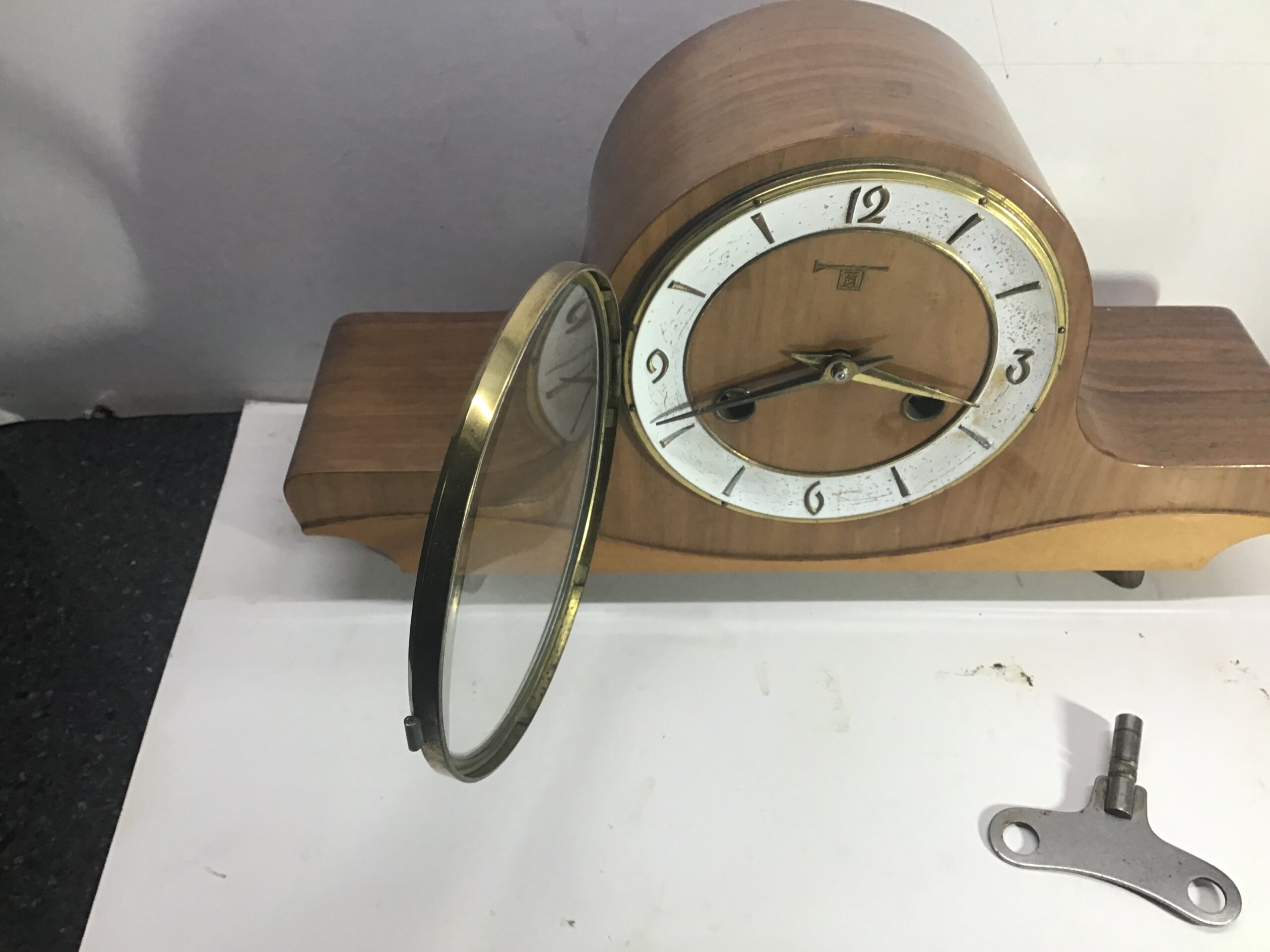 Pendule jaren 50 sierlijke uitstraling - Afbeelding 2