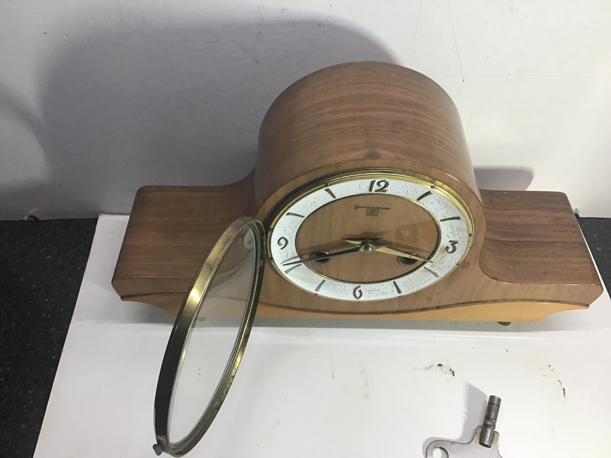 Pendule jaren 50 sierlijke uitstraling - Afbeelding 3