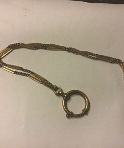 Zakhorloge ketting  oud goudkleurig lengte 25 cm