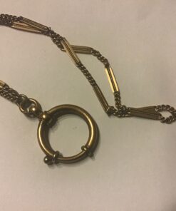 Alternative view of Zakhorloge ketting  oud goudkleurig lengte 25 cm