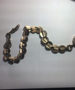 Zakhorloge ketting lengte 25 cm oud goud no 19