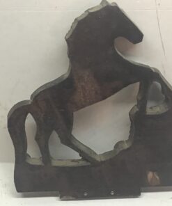 Alternative view of Houten paard eenvoudig  14 x 13 cm