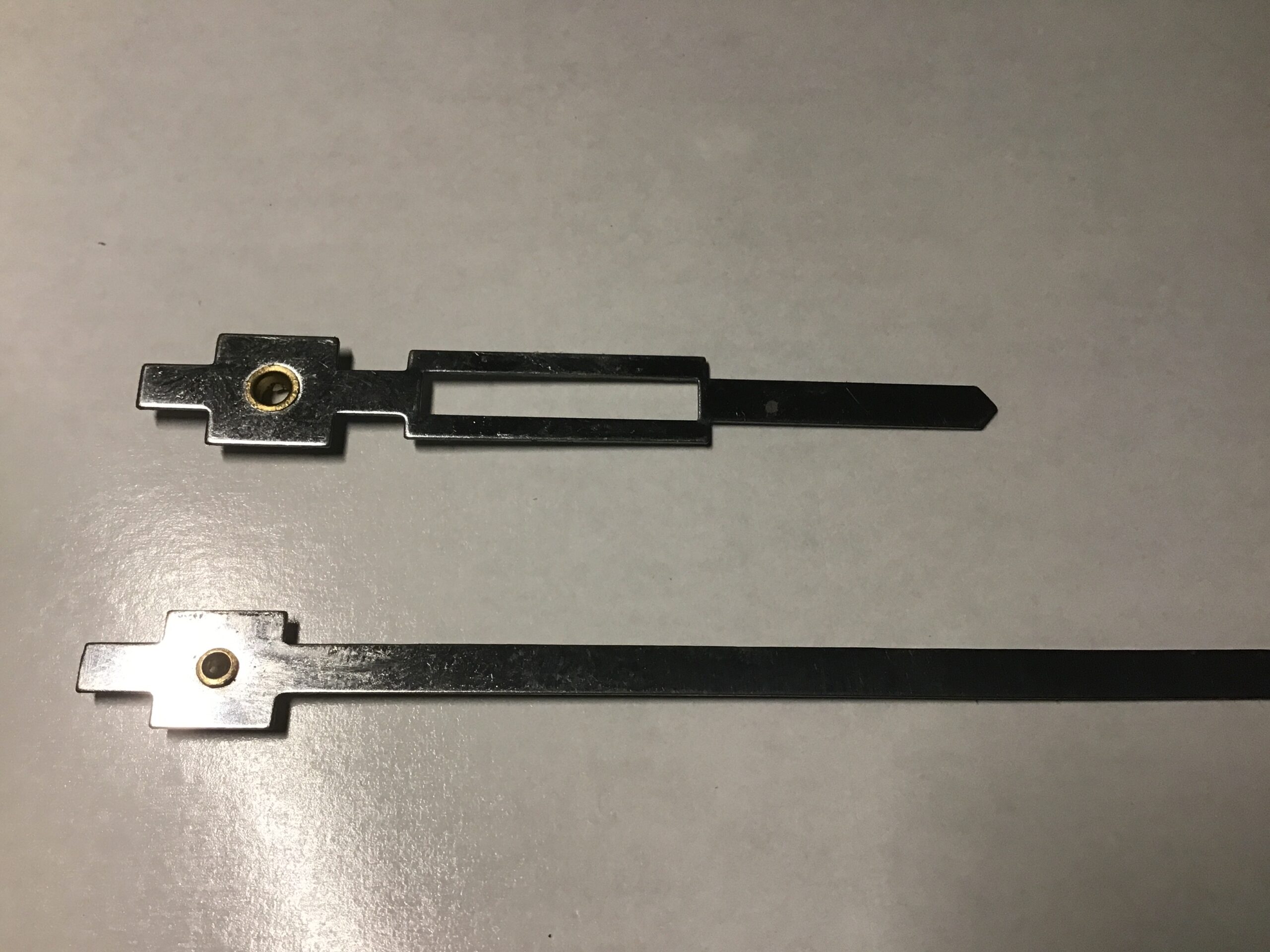 Art deco wijzers lengte 6,5 x 9 cm no 427