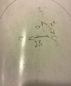 Alternative view of Wijzerplaat fransen pendule doorsnee 10 cm no 304