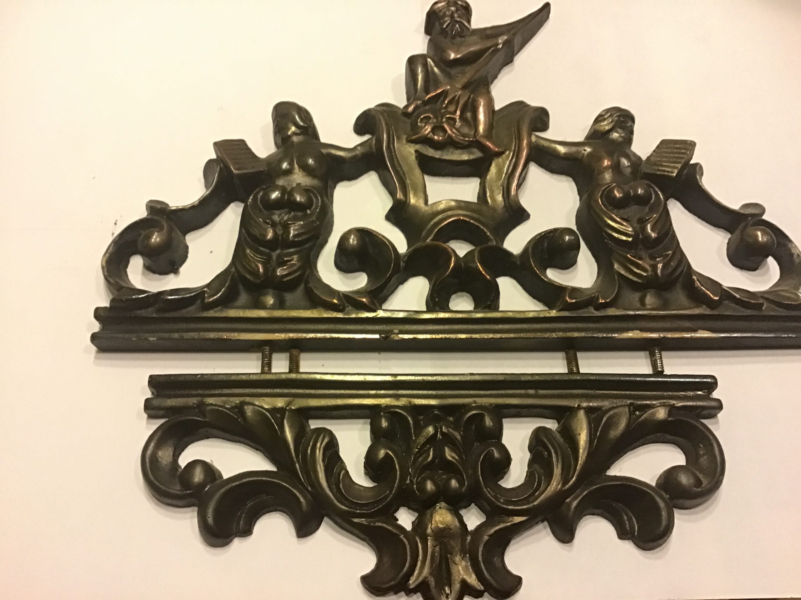 Kopstuk en onderstuk hangklok kunsthars