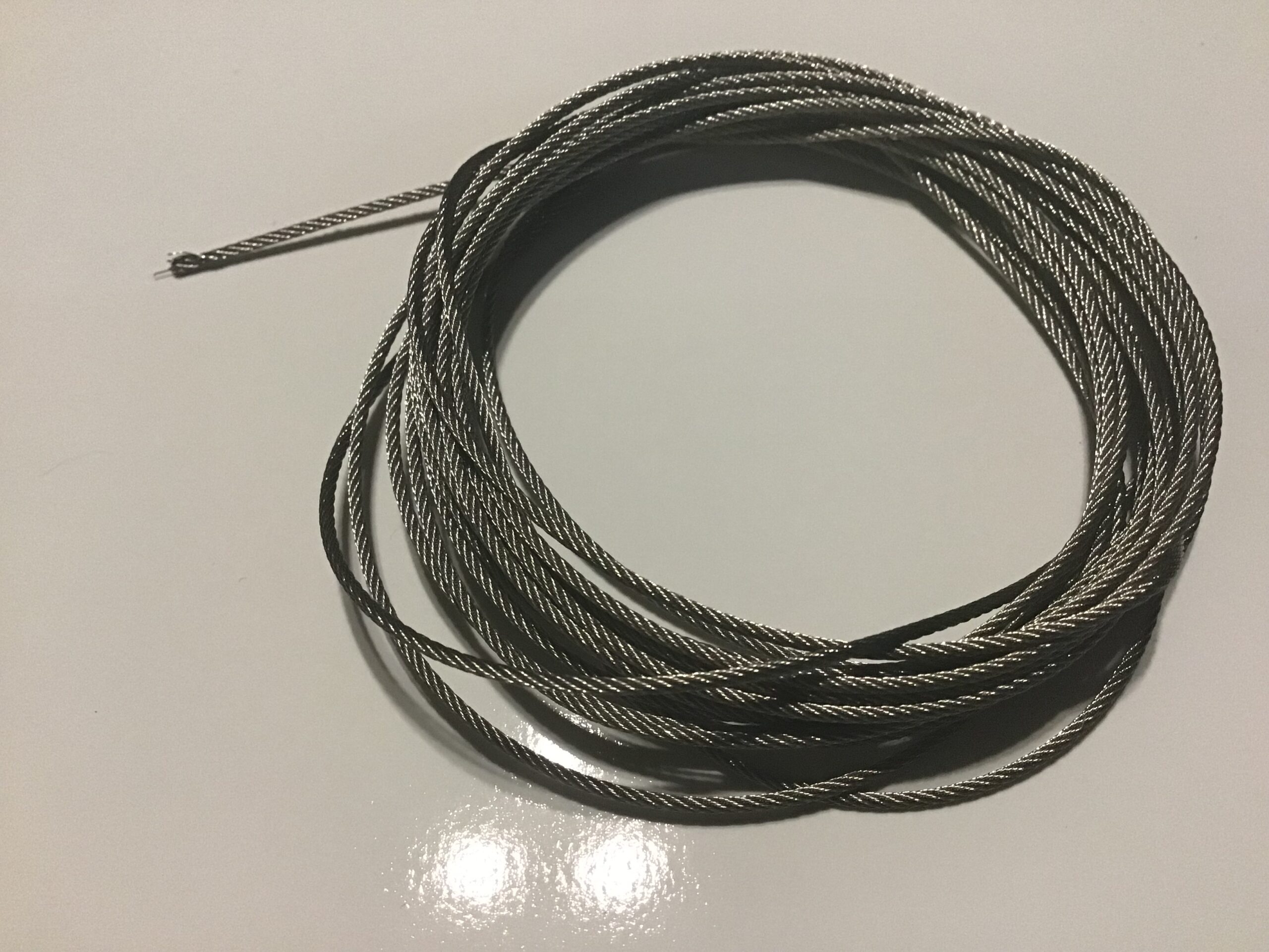 Staaldraad voor snaarregulateur lengte 2,8 m dikte 1,3 mm