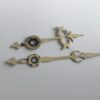 Wijzers apart wit geverfd 5,2 x 7,2 cm vanaf as no 444