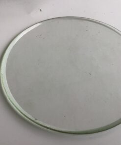 Glasplaat plat voor franse pendule doorsnee 12,7 cm