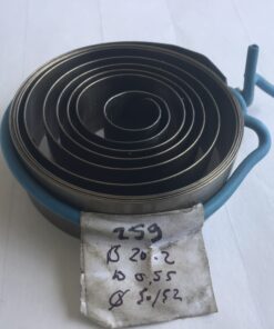 Klokkenveer breed 20,2 x 0,55 x 50/52 mm no 259