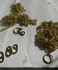 Ketting nieuw staat met ringen en haken lengte 2 x 1,60 m no 267